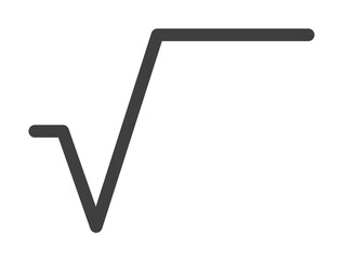 root math sign icon. One of the collection icons for websites, web design, mobile app