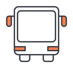 bus icon. Element of web icon with one color for mobile concept and web apps. Thin line bus icon can be used for web and mobile. Premium icon