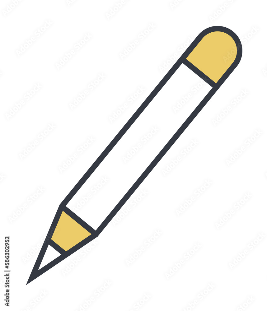 Poster a pen icon. element of web icon with one color for mobile concept and web apps. thin line a pen icon