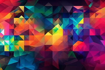 Obraz premium abstract geometric background. AI Generative