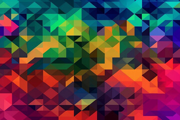 abstract geometric background. AI Generative