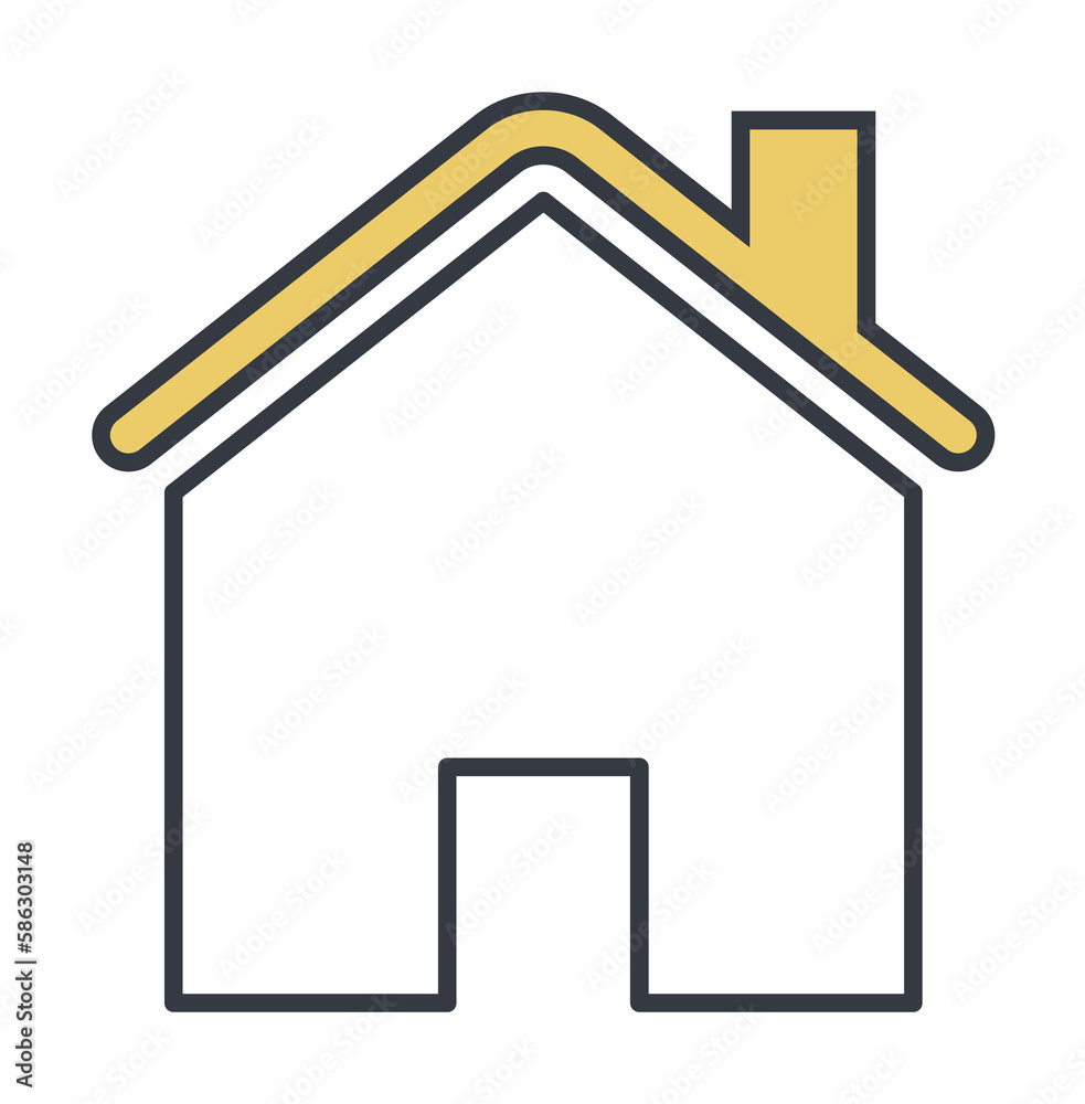 Poster house icon. element of web icon with one color for mobile concept and web apps. thin line house icon