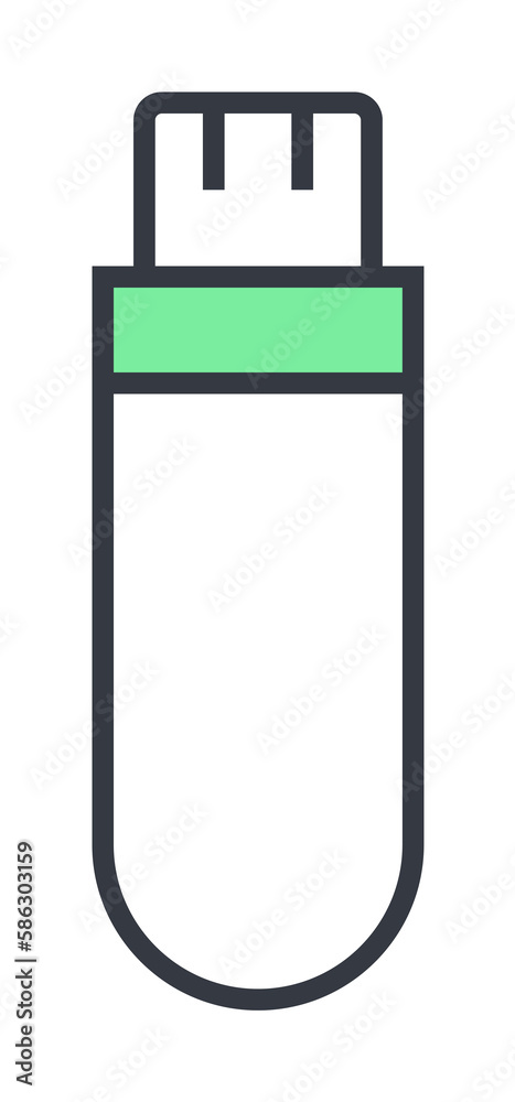 Aufkleber flash card icon. element of web icon with one color for mobile concept and web apps. thin line flash