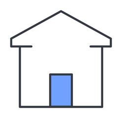 house icon. Element of web icon with one color for mobile concept and web apps. Thin line house icon can be used for web and mobile. Premium icon
