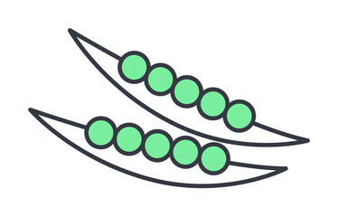 kidney beans icon. Element of web icon with one color for mobile concept and web apps. Thin line kidney beans icon can be used for web and mobile. Premium icon