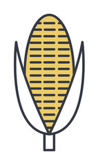 corn icon. Element of web icon with one color for mobile concept and web apps. Thin line corn icon can be used for web and mobile. Premium icon