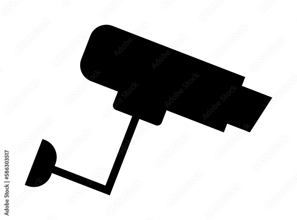 Aufkleber surveillance camera icon. element of web icon with one color for mobile concept and web apps. isolat