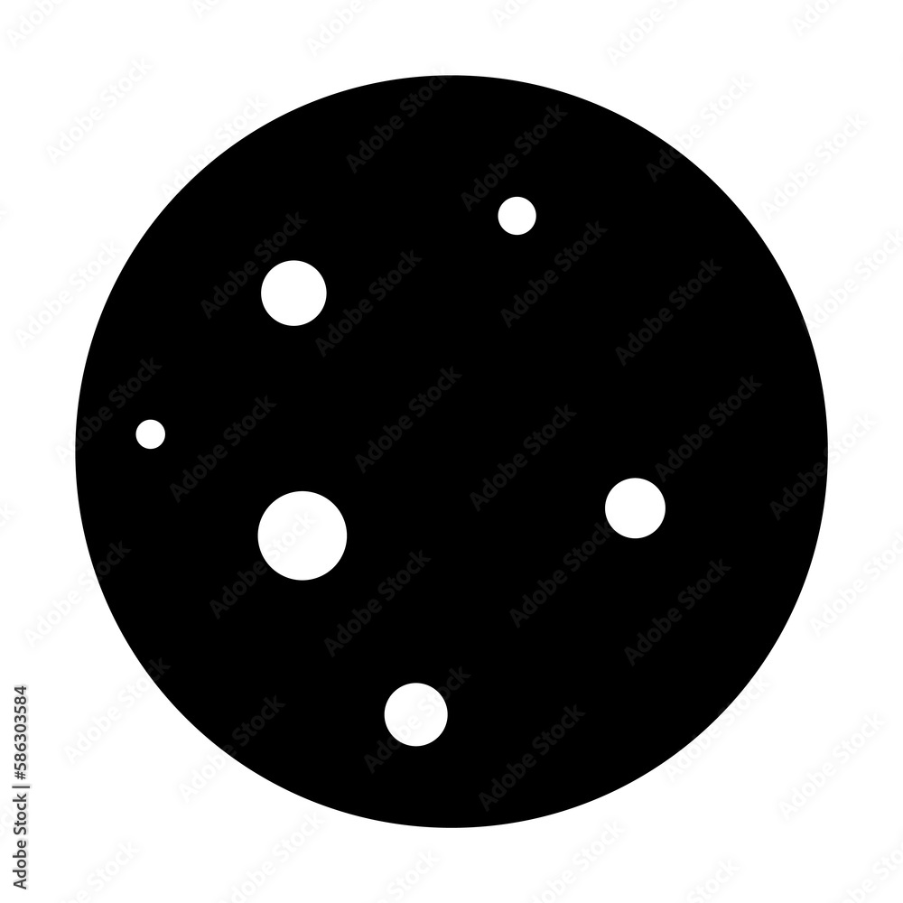 Poster moon icon. element of web icon with one color for mobile concept and web apps. isolated moon icon ca