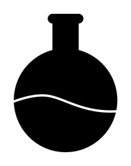 laboratory flask icon. Element of web icon with one color for mobile concept and web apps. Isolated laboratory flask icon can be used for web and mobile