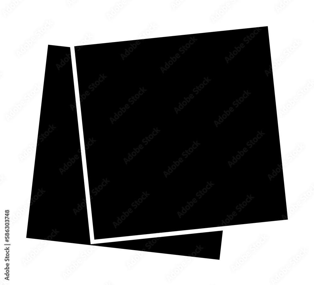 Poster layers of paper icon. element of web icon with one color for mobile concept and web apps. isolated l