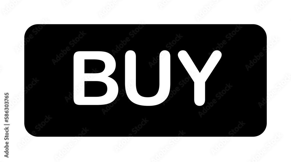 Aufkleber buy button icon. element of web icon with one color for mobile concept and web apps. isolated buy bu