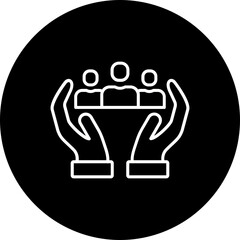 Awareness Line Inverted Icon