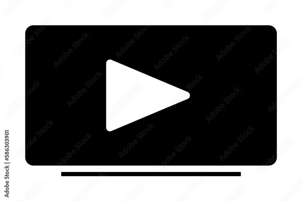 Aufkleber music player icon. element of web icon with one color for mobile concept and web apps. isolated musi
