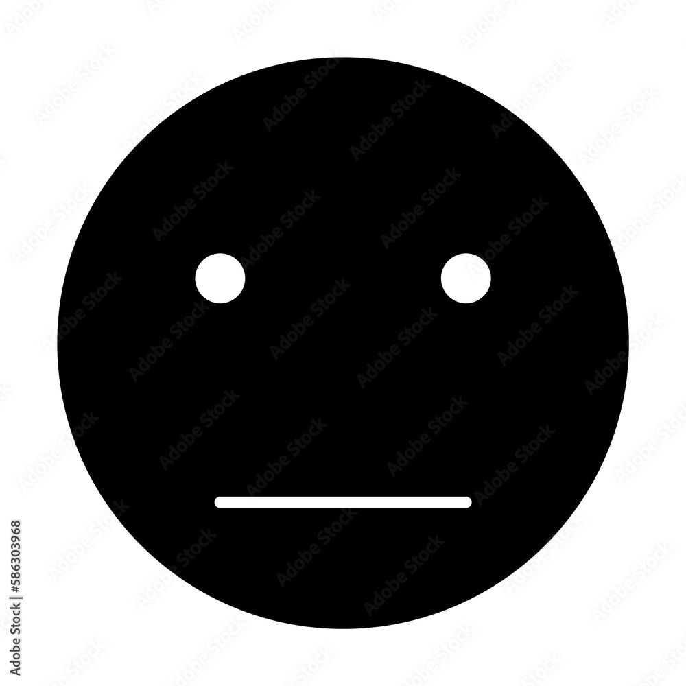 Aufkleber sad smiley icon. element of web icon with one color for mobile concept and web apps. isolated sad sm