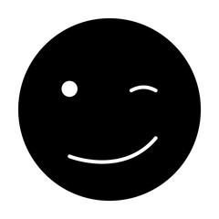 smiley icon. Element of web icon with one color for mobile concept and web apps. Isolated smiley icon can be used for web and mobile