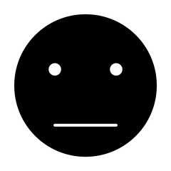 Fototapeta premium sad smiley icon. Element of web icon with one color for mobile concept and web apps. Isolated sad smiley icon can be used for web and mobile