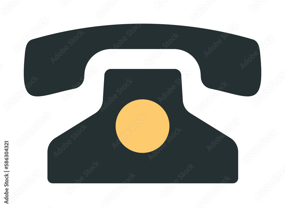 Aufkleber old phone icon. element of web icon with one color for mobile concept and web apps. isolated old pho