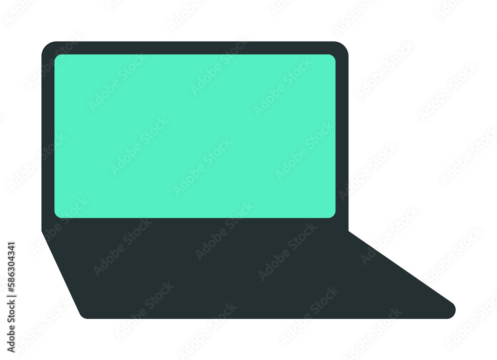 Poster a laptop icon. element of web icon with one color for mobile concept and web apps. isolated a laptop