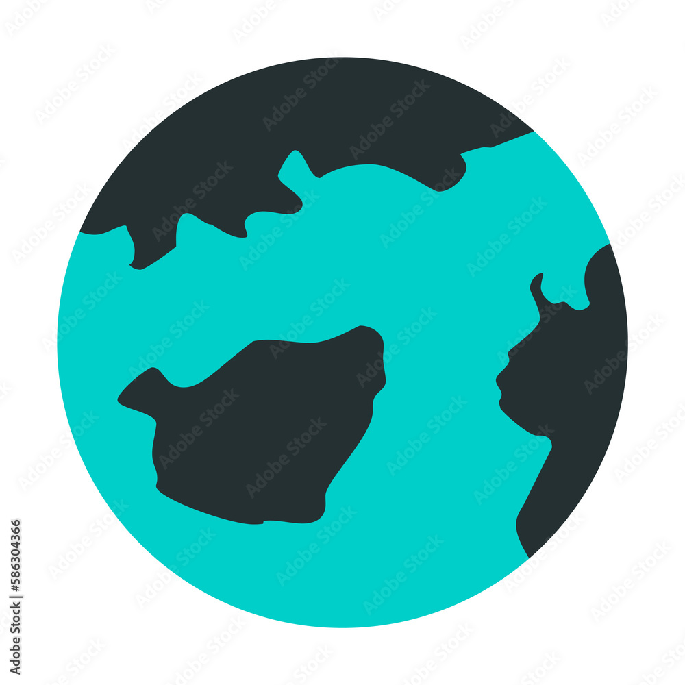 Aufkleber earth icon. element of web icon with one color for mobile concept and web apps. isolated earth icon 