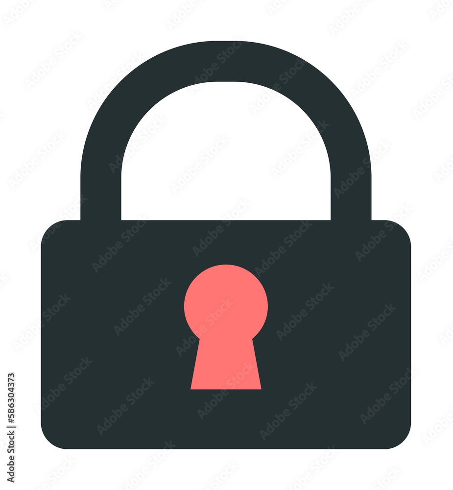 Aufkleber closed lock icon. element of web icon with one color for mobile concept and web apps. isolated close