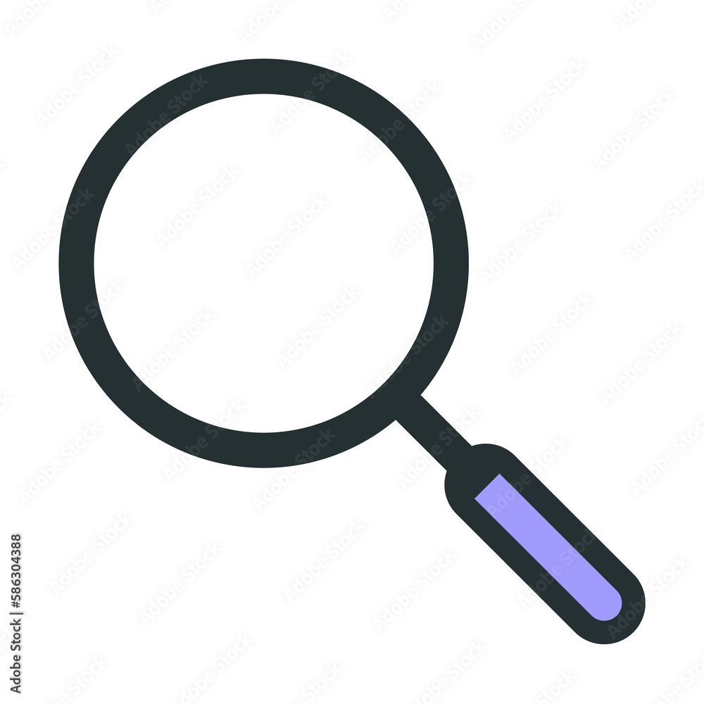 Aufkleber magnifier icon. element of web icon with one color for mobile concept and web apps. isolated magnifi
