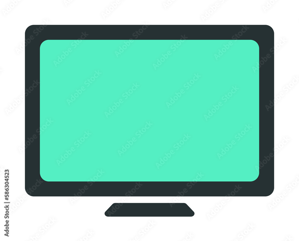Aufkleber monitor icon. element of web icon with one color for mobile concept and web apps. isolated monitor i