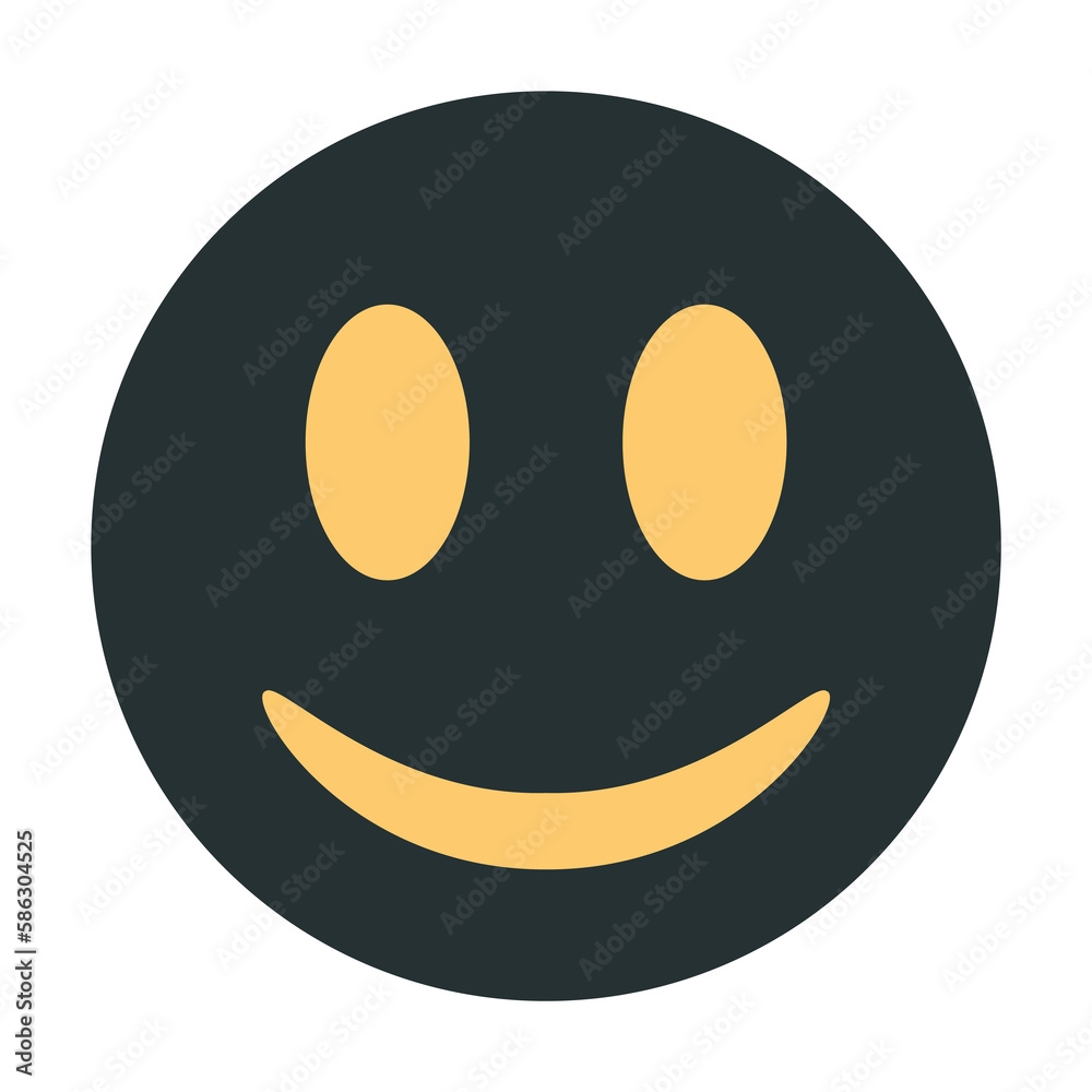Aufkleber smiley icon. element of web icon with one color for mobile concept and web apps. isolated smiley ico