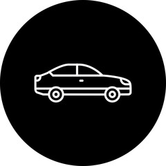 Car Line Inverted Icon