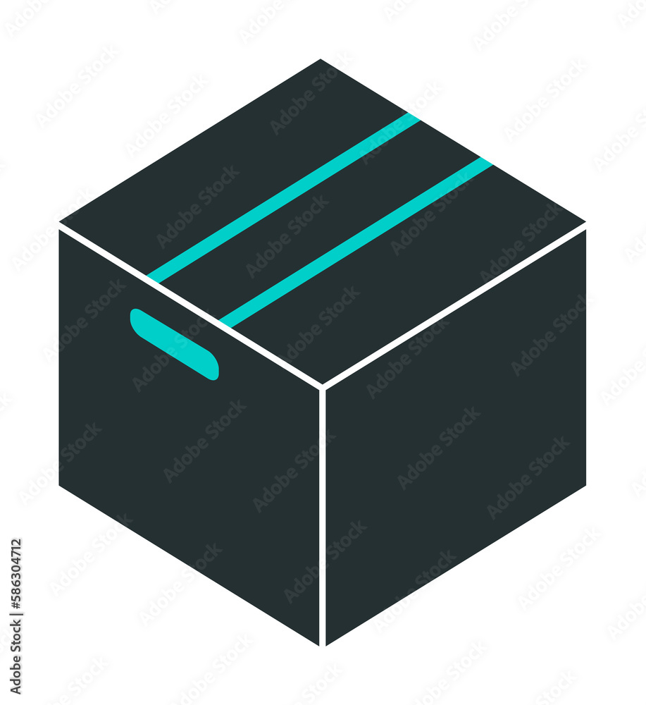 Poster packing box icon. element of web icon with one color for mobile concept and web apps. isolated packi