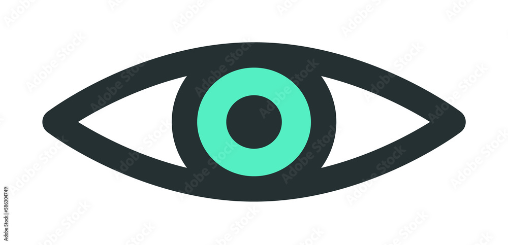 Poster eye icon. element of web icon with one color for mobile concept and web apps. isolated eye icon can 