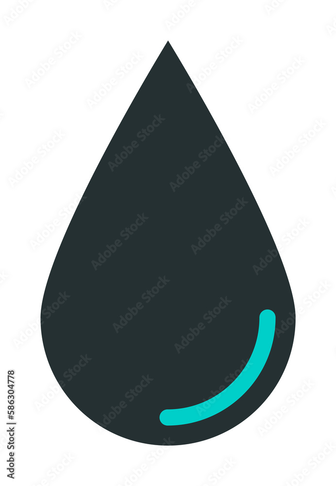 Aufkleber a drop icon. element of web icon with one color for mobile concept and web apps. isolated a drop ico