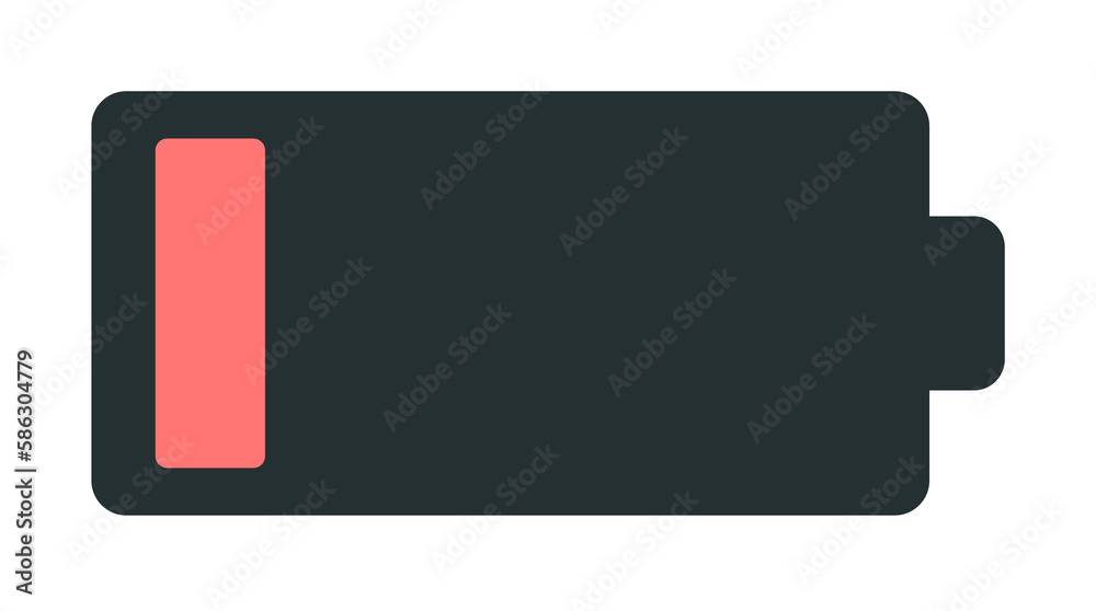 Poster low battery charge icon. element of web icon with one color for mobile concept and web apps. isolate