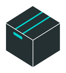 packing box icon. Element of web icon with one color for mobile concept and web apps. Isolated packing box icon can be used for web and mobile