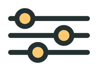 audio mixer icon. Element of web icon with one color for mobile concept and web apps. Isolated audio mixer icon can be used for web and mobile