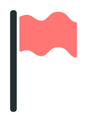 flag icon. Element of web icon with one color for mobile concept and web apps. Isolated flag icon can be used for web and mobile