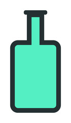 bottle icon. Element of web icon with one color for mobile concept and web apps. Isolated bottle icon can be used for web and mobile