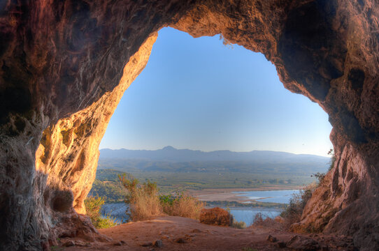 Cave of Nestor at Peloponnese island in Greece