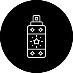 Spray Bottle Line Inverted Icon