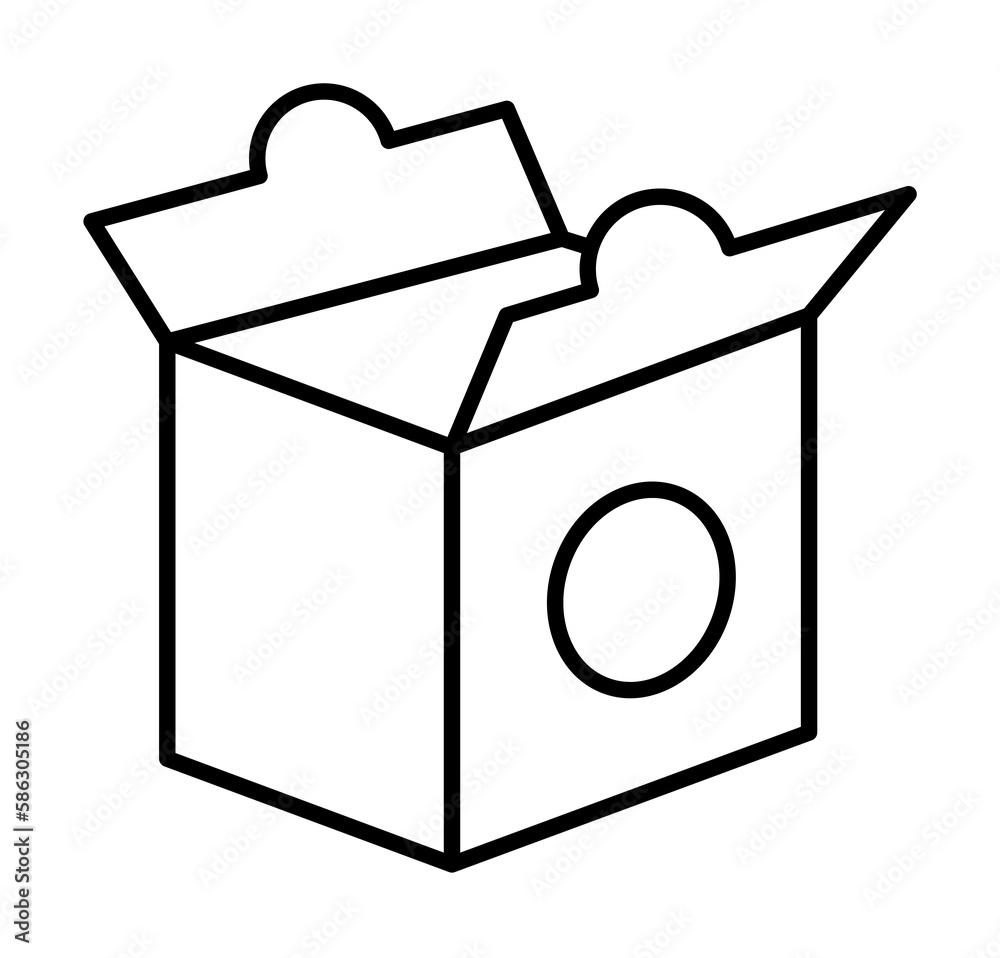 Poster chinese fast food icon. element of fast food for mobile concept and web apps icon. thin line icon fo