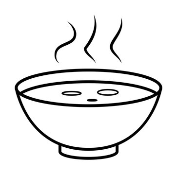 recommend clip art: bowl of soup icon. Element of fast food for mobile concept and web apps icon. Thin line icon for website design and development, app development