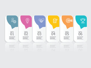 horizontal steps timeline infographic presentation element report background