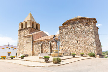 Parish Church of Saint Andrew the Apostle in Aljuc&eacute;n, Tierra de M&eacute;rida - Vegas Bajas, Province of Badajoz, Extremadura, Spain