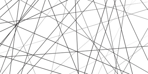 Abstract black and white liens with many squares and triangles shape background. Abstract geometric lines background. Vector illustration.