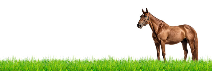 horse in the grass