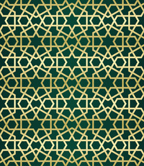 Islamic background with traditional style arabic. Seamless pattern for card, background, fabric or abstract design. Muslim ornament.