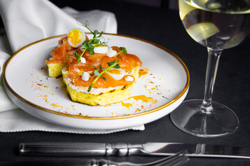 grilled salmon with potatoes