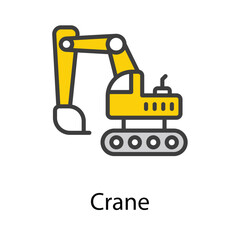 Crane icon design stock illustration