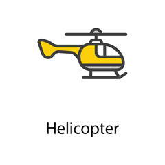 Helicopter icon design stock illustration