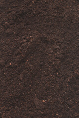 Soil for plant isolated on white background.