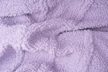 Purple fur texture as a background.